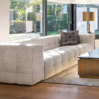 Richmond Interiors Richmond Bank 'Merrol' Chenille, kleur Crème