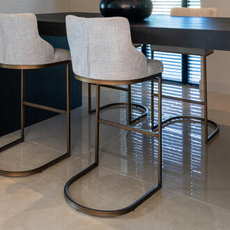 Richmond Interiors Richmond Barstoel 'Bolton', kleur Naturel (zithoogte 77cm)