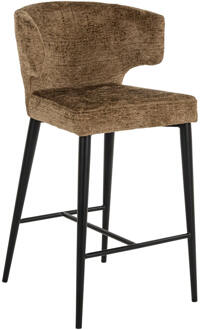 Richmond Interiors Richmond Barstoel 'Taylor' Fusion stof, kleur Brandy (zithoogte 67cm) Bruin