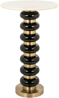 Richmond Interiors Richmond Bijzettafel 'Barbara' Marmer, kleur Zwart