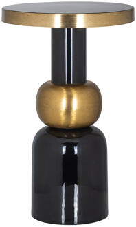 Richmond Interiors Richmond Bijzettafel 'Mose' Ø41cm, kleur Zwart - 41 cm