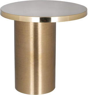 Richmond Interiors Richmond Bijzettafel 'Naya' Ø50cm, kleur Goud - 50 cm
