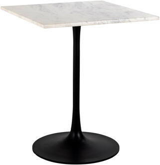 Richmond Interiors Richmond Bistrotafel 'Carlten' Marmer, 65 x 65cm, kleur Wit - 65 x 65 cm