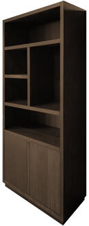 Richmond Interiors Richmond Boekenkast 'Oakura' 220x100cm, kleur Bruin