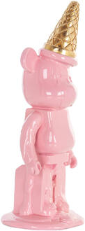 Richmond Interiors Richmond Decoratie 'Icebear' 40cm hoog, kleur Roze