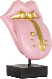 Richmond Interiors Richmond Decoratie 'Tongue' 33cm, kleur Roze