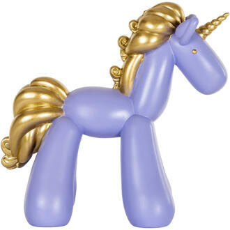 Richmond Interiors Richmond Decoratie 'Unicorn' 31cm, kleur Paars