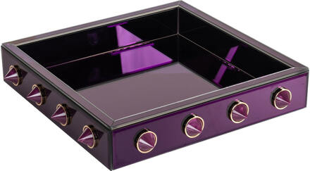 Richmond Interiors Richmond Dienblad 'Jinx' 35 x 35cm, kleur Paars