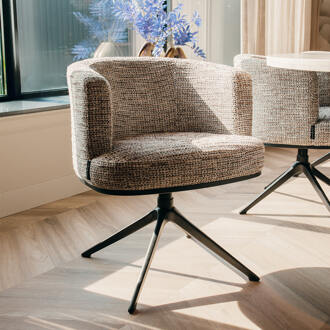 Richmond Interiors Richmond Draaibare Eetkamerstoel 'Cheyenne' kleur Nature