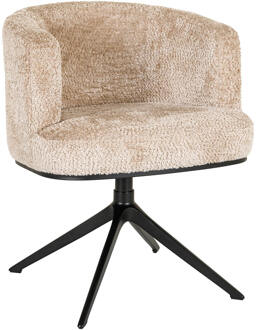 Richmond Interiors Richmond Draaibare Eetkamerstoel 'Cheyenne' Lovely, kleur Beige