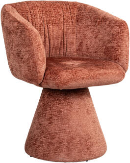 Richmond Interiors Richmond Draaibare Eetkamerstoel 'Madeline' Chenille, kleur Blush