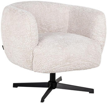 Richmond Interiors Richmond Draaifauteuil 'Estelle' Chenille, kleur Crème