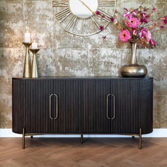 Richmond Interiors Richmond Dressoir 'Luxor' Eikenhout, 180cm, kleur donkerbruin - 180 cm