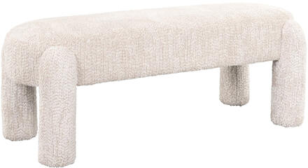 Richmond Interiors Richmond Eetkamerbank 'Holly' Chenille, kleur Crème