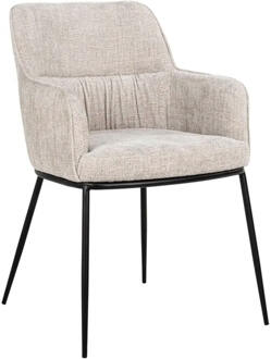 Richmond Interiors Richmond Eetkamerstoel 'Bella' Chenille, kleur Naturel