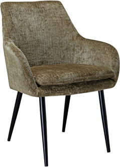 Richmond Interiors Richmond Eetkamerstoel 'Chrissy' Chenille, kleur Stone