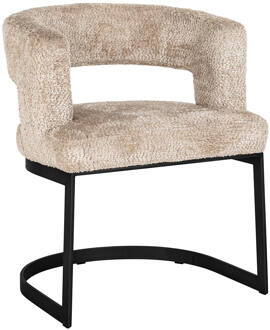 Richmond Interiors Richmond Eetkamerstoel 'Ellis' Chenille, kleur Beige