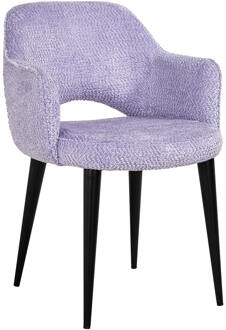 Richmond Interiors Richmond Eetkamerstoel 'Giovanna' Chenille, kleur Lavender Lava