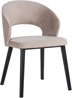 Richmond Interiors Richmond Eetkamerstoel 'Savoy' Velvet, kleur Khaki