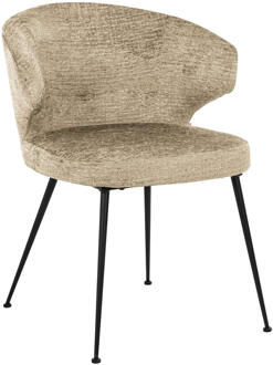 Richmond Interiors Richmond Eetkamerstoel 'Xandra' Chenille, kleur Desert