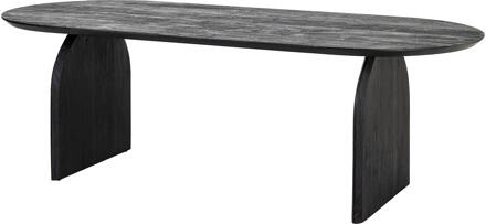 Richmond Interiors Richmond Eettafel 'Hudson' 235 x 100cm, kleur Zwart - 235 x 100 cm