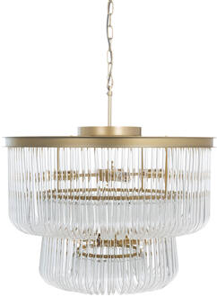 Richmond Interiors Richmond Hanglamp 'Romy' Glas, kleur Brushed Gold