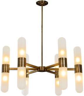 Richmond Interiors Richmond Hanglamp 'Tricon' Glas, kleur Brons