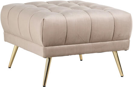 Richmond Interiors Richmond Hocker 'Huxley' Velvet, kleur Khaki