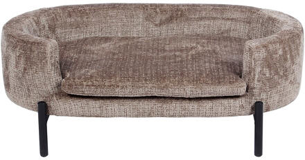 Richmond Interiors Richmond Huisdierenbed 'Dolly' Chenille, kleur Stone