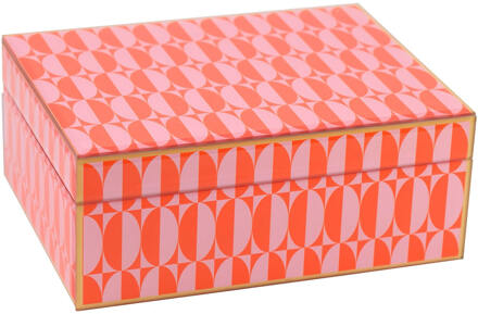 Richmond Interiors Richmond Juwelenbox 'Abba' Groot, kleur Roze - 22 cm