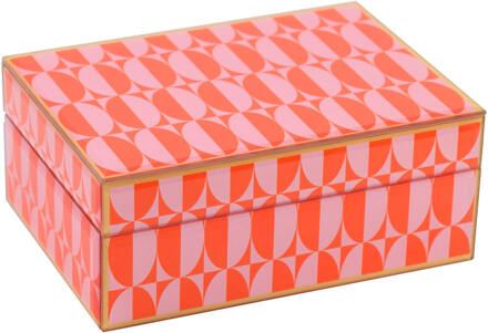 Richmond Interiors Richmond Juwelenbox 'Abba' Klein, kleur Roze - 18 cm