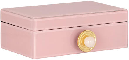Richmond Interiors Richmond Juwelenbox 'Jamila' Groot, kleur Roze - 26 cm