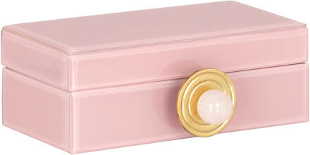 Richmond Interiors Richmond Juwelenbox 'Jamila' Klein, kleur Roze - 21 cm