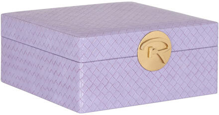 Richmond Interiors Richmond Juwelenbox 'Joelle' Groot, kleur Paars - 24 cm