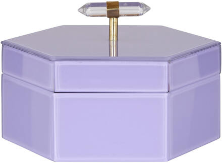 Richmond Interiors Richmond Juwelenbox 'Jutta' Groot, kleur Paars - 20 cm