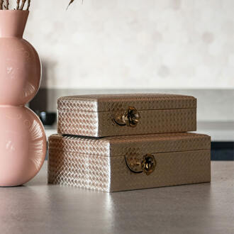 Richmond Interiors Richmond Juwelenbox 'Trace' 29 x 20cm, kleur Goud - 29 x 20 cm