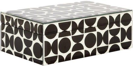 Richmond Interiors Richmond Juwelenbox 'Vivian' groot Zwart - 28 x 18 cm