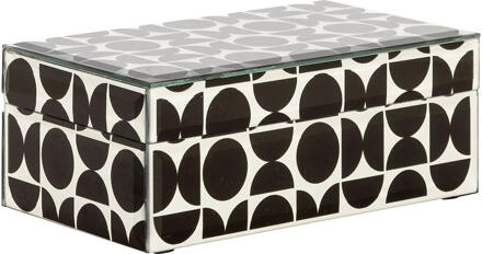 Richmond Interiors Richmond Juwelenbox 'Vivian' klein Zwart - 20 x 12 cm