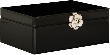 Richmond Interiors Richmond Juwelenbox 'Vivy' groot Zwart - 25 x 18 cm