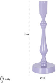 Richmond Interiors Richmond Kandelaar 'Revan' 27cm hoog, kleur Paars - 27 cm
