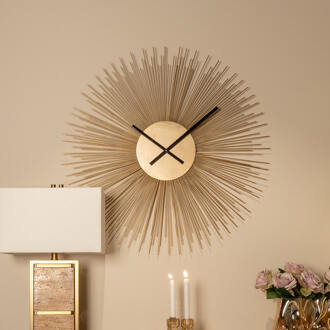 Richmond Interiors Richmond Klok 'Chasin' 90cm, kleur Goud - 90 cm