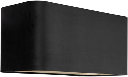 Richmond Interiors Richmond Lampenkap 'Maddy' Velvet, 55 x 25cm, kleur Zwart - 55 x 25 cm