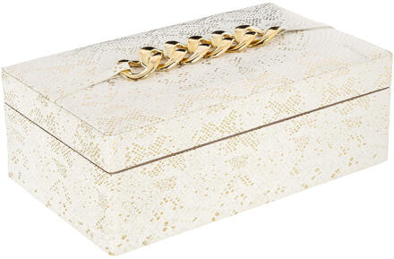 Richmond Interiors Richmond Opbergbox 'Noell', kleur Wit - 26 cm