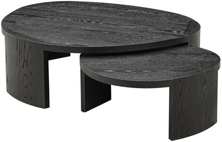 Richmond Interiors Richmond Organische Salontafel 'Navarino' Set van 2 stuks, 115 x 90cm