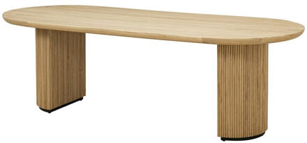 Richmond Interiors Richmond Ovale Eettafel 'Belfort' Eikenhout, 280 x 100cm - 280 x 100 cm