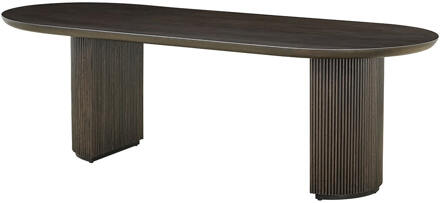 Richmond Interiors Richmond Ovale Eettafel 'Kingston' Eiken, 280 x 100cm - 280 x 100 cm