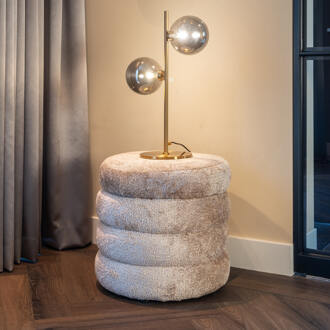 Richmond Interiors Richmond Poef 'Adele' Met opbergruimte, Sheep, kleur Naturel