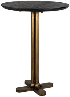 Richmond Interiors Richmond Ronde Bartafel 'Revelin' Zwart Mangohout, 80cm - 80 cm