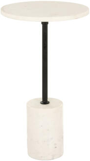 Richmond Interiors Richmond Ronde Bijzettafel 'Misty' Marmer, 30cm