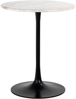 Richmond Interiors Richmond Ronde Bistrotafel 'Carlten' Marmer, 65cm, kleur Wit - 65 cm